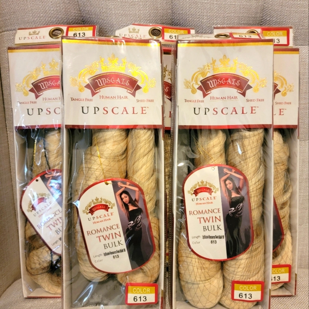 Upscale Romance Twin Bulk Hair Extensions, 100% Human Hair, Color #613